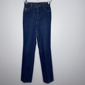 Vintage Zena Jeans size 5 Made in USA High Rise 80's Straight Leg